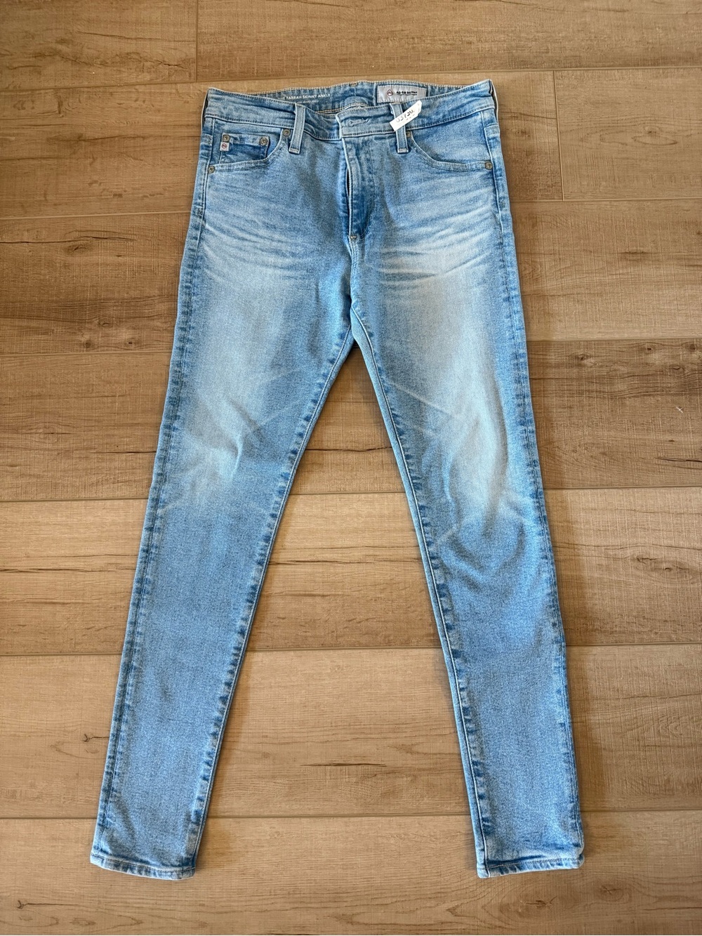 AG Farrah Skinny Ankle Light Blue Slim Fit Jeans